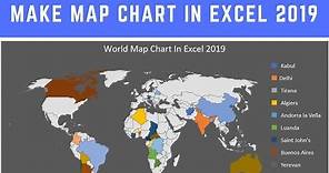 Make Map Chart in Excel 2019
