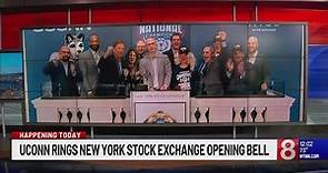 UConn men's basketball coach rings opening bell at NYSE