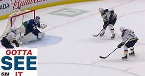 GOTTA SEE IT: Jaden Scwartz Scores Overtime Winner For Blues After Canucks Give Up 3 on 0