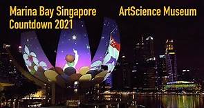 Marina Bay Singapore Countdown 2021 - Light Show at ArtScience Museum