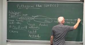 Pythagoras' theorem (a) | Math History | NJ Wildberger