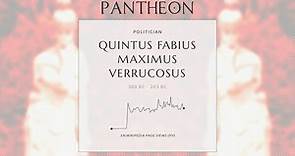 Quintus Fabius Maximus Verrucosus Biography - Roman statesman and general (c. 280 – 203 BC)