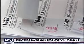 Tax deadline extended in California