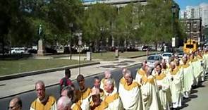 Procession into Mass marking 25th anniversary of Cardinal Justin Rigali's ordination as a bishop