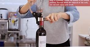 Method to use the wine opener set