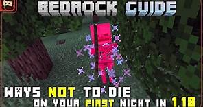 FIRST Day in 1.18 Guide | Bedrock Guide S2 Episode 1 | Caves and Cliffs Minecraft Update | Survival