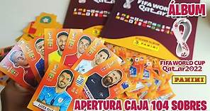 Álbum Qatar 2022 de Panini: 2da APERTURA 104 SOBRES (Cromadas y Figura EXTRA RARA)