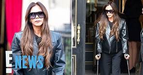 Victoria Beckham Spotted on Crutches Ahead of Paris Fashion Week Show | E! News