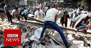 Mexico: Earthquake topples buildings killing nearly 250 - BBC News
