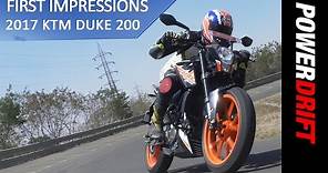 KTM Duke 200 (2017) : Review : PowerDrift