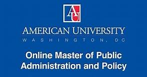 AU Master's in Public Administration & Policy | #3 Top Public Management & Leadership Program