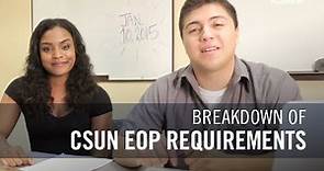 Requirements to apply for EOP at CSU, Northridge