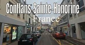 Conflans-Sainte-Honorine 4k - Driving- French region