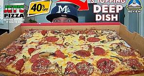 Jet's Pizza® 40% Off Deep Dish Pizza Review! 🍕😍 | 3 Toppings | theendorsement