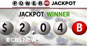 Winning $2.04 billion Powerball ticket sold in California