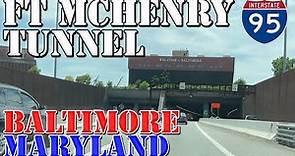 Fort McHenry Tunnel - Underwater - Baltimore - Maryland - 4K Infrastructure Drive