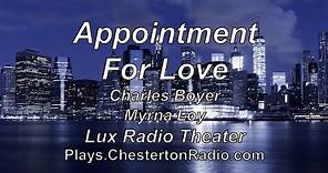 Appointment For Love - Charles Boyer - Myrna Loy - Lux Radio Theater
