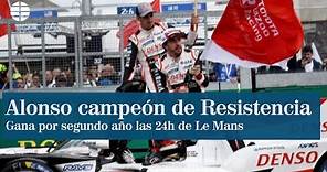 Fernando Alonso, campeón del mundo de Resistencia tras reconquistar Le Mans