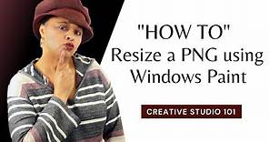 How to resize Resize a PNG Using Microsoft Windows Paint