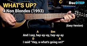 What's Up - 4 Non Blondes (Easy Guitar Chords Tutorial with Lyrics)