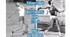 Wolfgang Schmidt DISCUSTHROWING (from12 to 38) A WORLD RECORDHOLDER 71.16 meters (1978-1983).