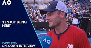 Tommy Paul On-Court Interview | Australian Open 2024 First Round
