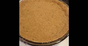 How to make the Perfect Graham Cracker Pie Crust