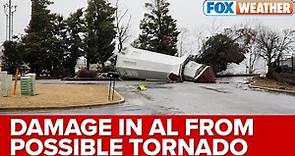 Possible Tornado Causes Damage In Decatur, Alabama