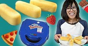 THRIFT STORE TWINKIES Maker -- Homemade Custom Twinkies 🍕🍓🍫Will It Work?