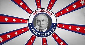 Warren G. Harding | 60-Second Presidents | PBS