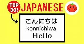 JAPANESE PHRASES for Absolute Beginners (Basic words with English subtitles)