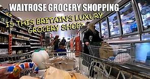 SHOPPING IN WAITROSE SUPERMARKET | London Supermarket Grocery Shopping Tour
