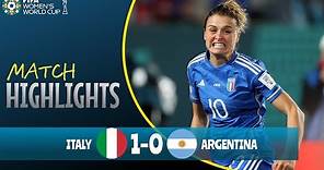 Italia-Argentina (1-0), FIFA Women's World Cup 2023, Cristiana Girelli Goal & Highlights