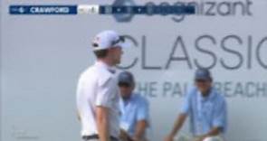 Chris crawford sends tee shot 6 feet from the hole at cognizant classic