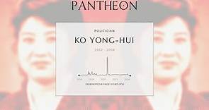 Ko Yong-hui Biography | Pantheon