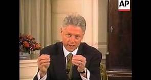 USA - Clinton videotape of testimony released