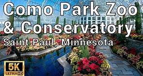 Como Park Zoo & Conservatory Walking Tour - Saint Paul, Minnesota (5K UHD 24fps)
