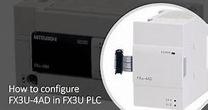 FX3U 4AD Analog Input Card Mitsubishi PLC