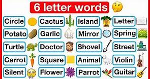 6 Letter Words List 🤔 | Phonics lesson | Reading Lesson | Learn with examples