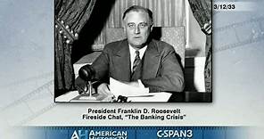 President Franklin Roosevelt's First Fireside Chat