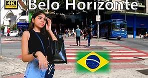 🇧🇷 Belo Horizonte Downtown Walking Tour Brazil [4K]