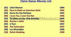 Claire Danes Movies List