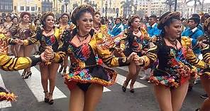 Chicas baile Saya Caporales 2019 Lima Perú (Virgen de la Candelaria - Copacabana)