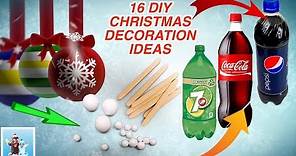 16 Awesome Ideas for DIY Christmas Decorations Art and Craft