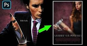 Remaking American Psycho Movie Poster in Photoshop