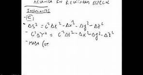 21 Teoría de la Relatividad - Métrica de Minkowski y cuadrivelocidad