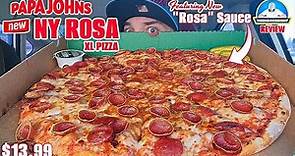 Papa John's® NY ROSA XL PIZZA Review! 🗽🍕| NEW Sauce Alert! | 1st Look! 👀| theendorsement