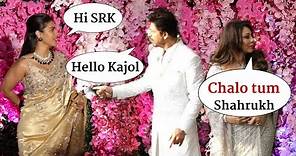 Kajol, Shahrukh Khan and Gauri Together at Akash Ambani and Shloka Mehta Wedding | Triangle Love