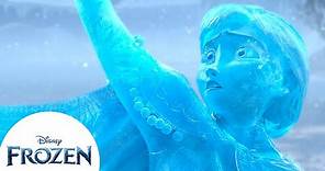 Anna se transforma en una estatua de hielo | Frozen