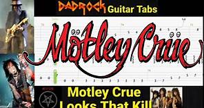 Looks That Kill - Motley Crue - Guitar + Bass TABS Lesson